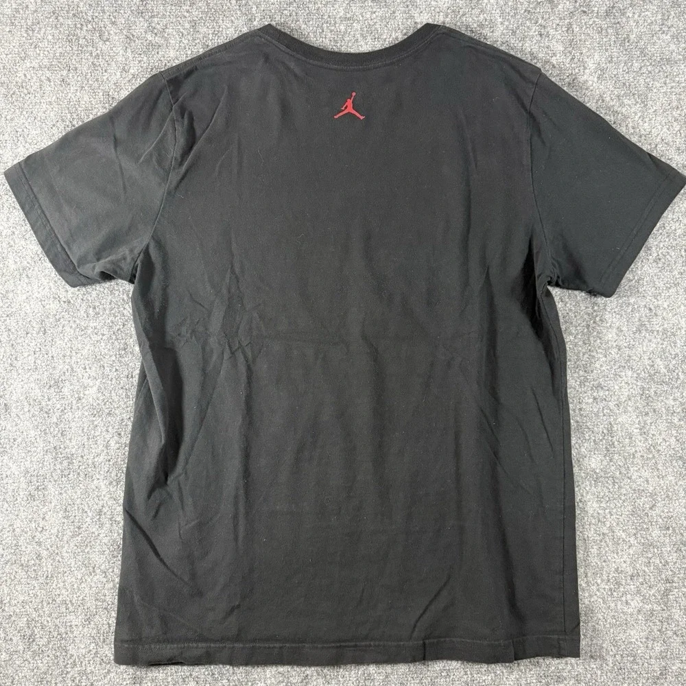 Jordan Shirt Mens XL Black Jumpman Logo JORDAN Back Graphic Tee Basketball
